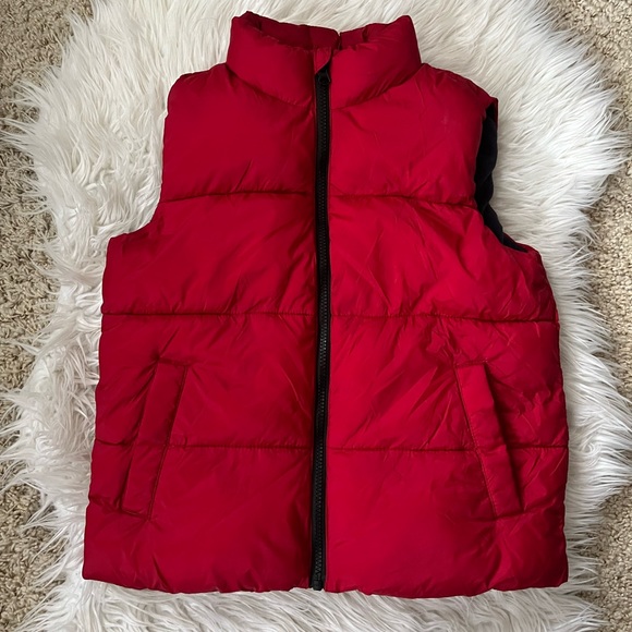 Old Navy Other - {Old Navy} Puffer Vest Fleece Lined in Red - Boy's Medium (8)